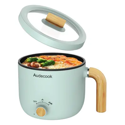 (1.5 Litres, Green) 1.5L Rapid Noodles Cooker, Portable Nonstick Mini Multicooker, Electric Skil