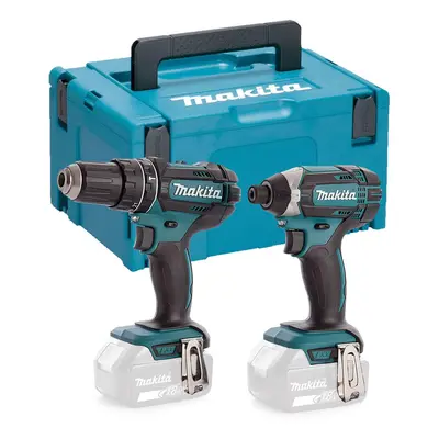 Makita DLX2131 18v Twin Pack DHP482Z Combi Drill Impact Driver DTD152Z + Makpac