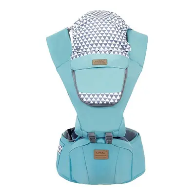 (green) Ergonomic Multifunctional Baby Carrier Baby Waist Stool Carrier 3in1 Breathable Summer B