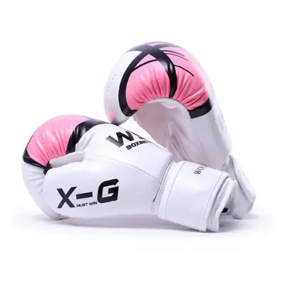 (pink, 14OZ) Kick Boxing Gloves For Men Women Pu Karate Muay Thai Guantes De Boxeo Sanda Trainin