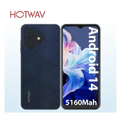 (blue) Hotwav Note Pro Smartphone Android 14.0+5160mah Cellphones 4+128gb Phone 13mp+5mp+0.08mp 