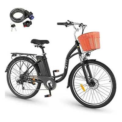 DYU C6 Inch City E-Bike 250W Motor Max Range Miles Speed