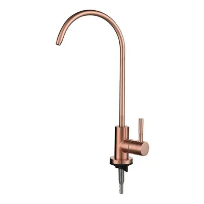 (Rose Gold) Kitchen Purified Water Faucet Stainless Steel Material Cold Only Single