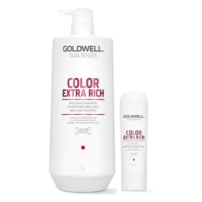 Goldwell Dualsenses Color Extra Rich Shampoo 1000ml and Conditioner 200ml