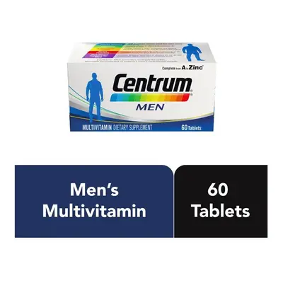 Centrum Men A To Zinc Multivitamin Tablets 60's Bottle