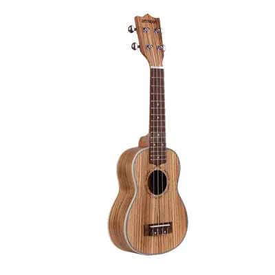 Ammoon Zebrawood 21" Acoustic Ukulele Fret Strings Stringed Musical Instrument