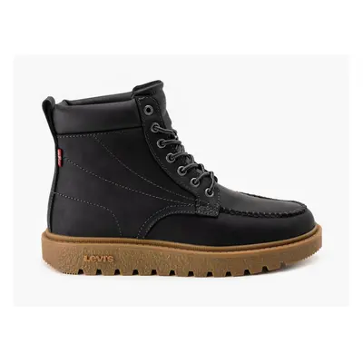 (UK 10, Regular Black) Levi's ABNER RED TAB Mens Boots Regular Black