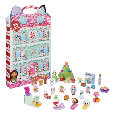 Gabbys Dollhouse, Advent Calendar 2023, Surprise Toys with Figures, Stickers & Dollhouse Accesso