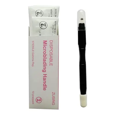 ZUSING Very Sharp Disposable Microblading Pens 18U With Pigment Brush Microblading Pen Disposabl