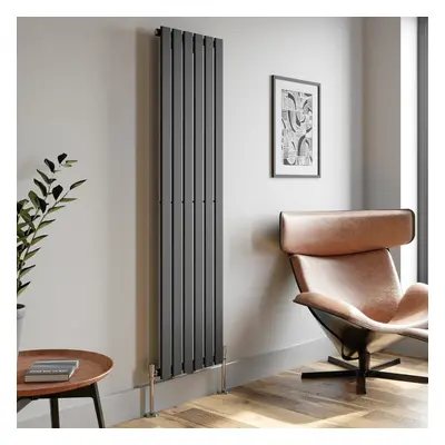 (Anthracite, x 452mm - Single) Flat Panel Radiators Horizontal Vertical Heater