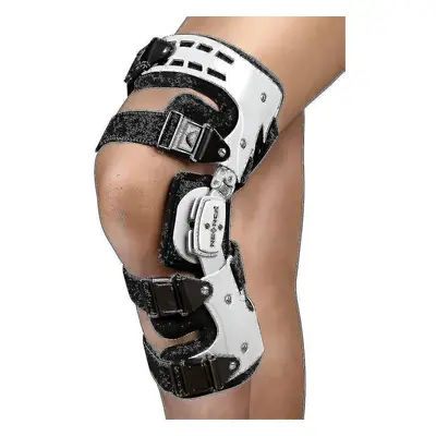 (Left Leg) Neenca Unloader Rom Knee Brace Hinged Stabilizer Adjustable Recovery Support For Acl 