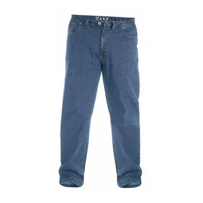 (46S, Blue) Duke London Mens Kingsize Bailey Elasticated Waist Jeans