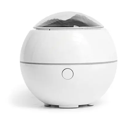 (White) 100ml Mini Humidifier Aroma Essential Oil Diffuser USB Gear Ultrasonic Fog Mist Maker wi