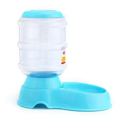 (Blue) 3.5L Autoxic Pet Water Food Dispenser Dog Cat Large Feeder Pet Bowl