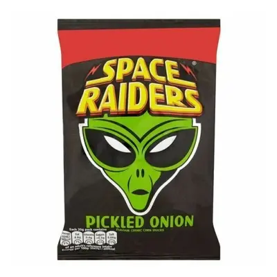 Box of Packs of Space Raiders Pickled Onion Flavour Crisps 25g