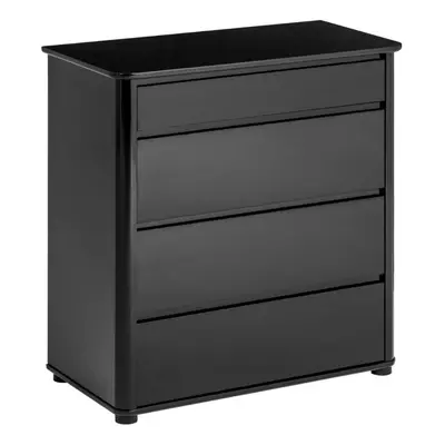 Premier Housewares Moritz Black High Gloss Drawer Chest