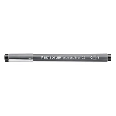 Staedtler 05-9 Fineliner Pigment liner - 0.5 mm, Black, Pack of