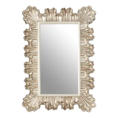 Premier Housewares Champagne Finish Clamshell Design Wall Mirror