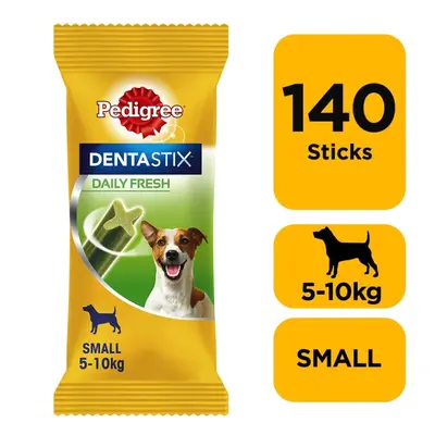 140 Pedigree Dentastix Fresh Adult Small Dog Treats Dental Sticks Dog Chews