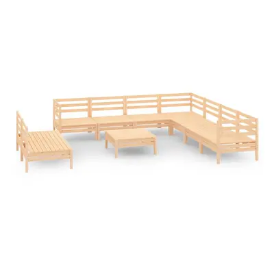 vidaXL Garden Lounge Set Wooden Outdoor Lounge Set Piece Solid Wood Pine