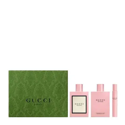 Gucci Bloom Pcs Set: 3.4 Eau De Parfum Spray + 0.25 Eau De Parfum Rollerball + 3.3 Body Lotion