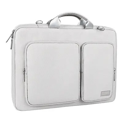 (Grey, Inch) Protective Laptop Sleeve Bag Laptop Shoulder Bag Waterproof Case for 13-15.6 Inch L