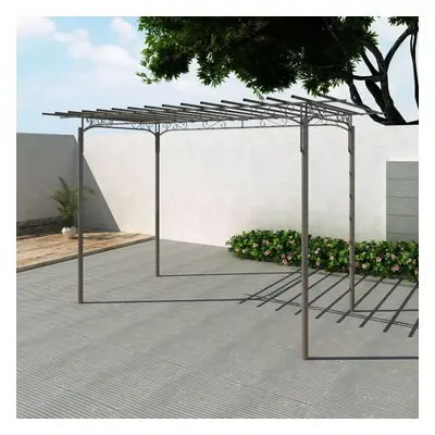 vidaXL Rose Arch Steel Garden Arbor Decoration Gazebos Climbing Plants Support