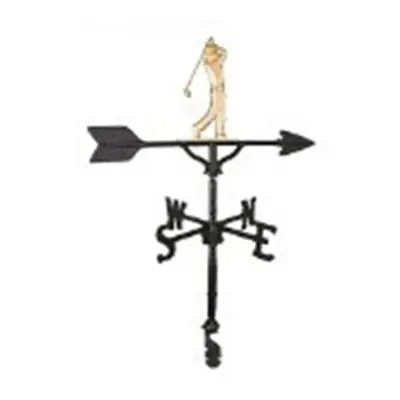 200 Series In. Gold Golfer Weathervane