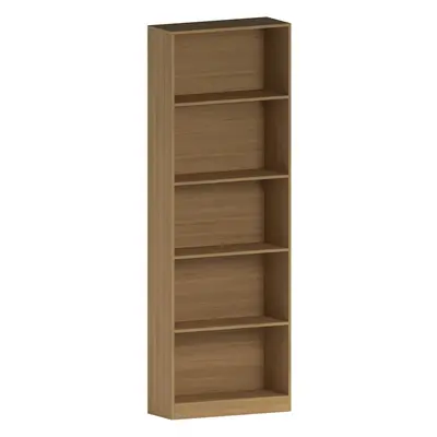 (Oak) Cambridge Tier Extra Large Bookcase, Oak Wooden Shelving Display Storage Unit Office Livin