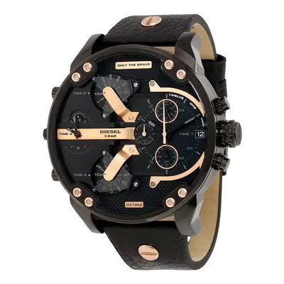 Diesel Mens Oversize Daddy 2.0 Chronograph Watch Black Strap DZ7350