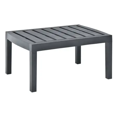 vidaXL Garden Table Anthracite Plastic Outdoor Garden Side Table Furniture