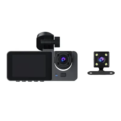 1080P Car Dash Camera Front and Rear Inside,2.0 Inch IPS Screen,Night Vision,G-Sensor,Loop Recor