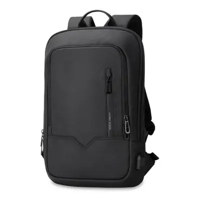 (black) Men Multifunctional Travel Backpack Waterproof 14inch Laptop Business Bag High Capacity 