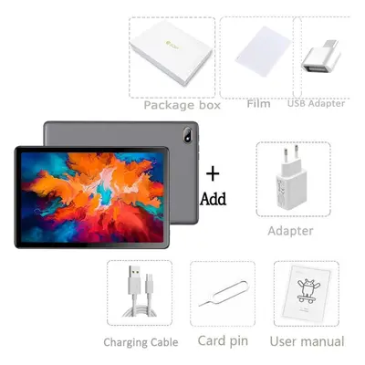 (Standard version, Grey) BDF G15 10.1&apos; 8GB+128GB Android12 Tablet PC Computer 3G/4G LTE/5G 