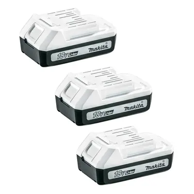 3 x Makita BL1815G 18v G-Series 1.5ah Lithium Ion Battery HP457D DF457D