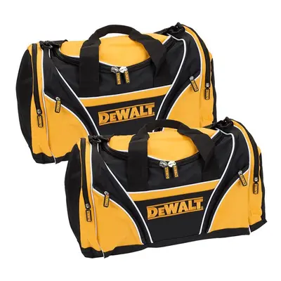 2 x Dewalt Tool Bag 18" 46cm Toolbag Yellow Black Open Top DIY Gym Tools Holdall