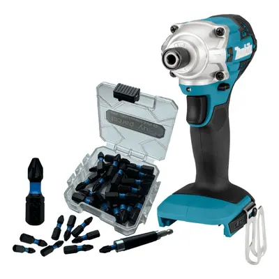 Makita DTD156Z 18v Impact Driver LXT Compact Variable Speed + 25pc Torsion Set