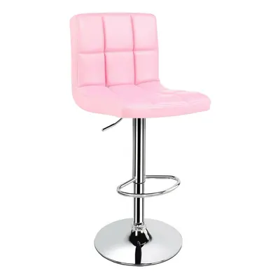 (Pink) MOF Cuban bar stool set of for Breakfast Bar, Kitchen and Home Barstools