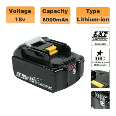 BL1850 18v 5.0A LXT Li-ion Battery LED Indictor-Makita Tool Compatible