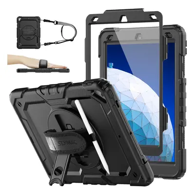 iPad Air Case, iPad Pro 10.5 Inch Case, Heavy Duty Shockproof Case with Screen Protector Pencil 