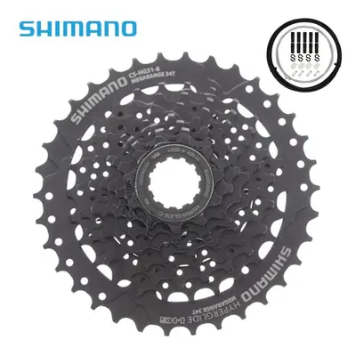 (11-34T-Black) Shimano HG31 Speed 32/34T Mountain Bike Cassette+Gear shift kit