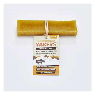 (20 Pack Medium Box) Yakers Himalayan Yak Milk Dog Chew Tumeric Box