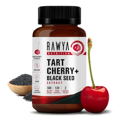 Nutrition, Tart Cherry Extract, Enhanced with Black Seed Powder, Capsules, mg per Capsule, Antio