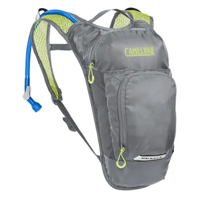 CamelBak Mini M.U.L.E. Kids Hydration Backpack for Hiking and Biking - 50oz Metal Grey/Green