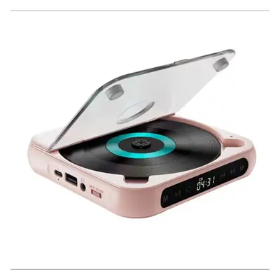 (Pink) Portable Bluetooth CD Player ä¸¨Stereo Music Player