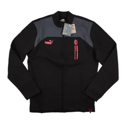 (3XL) AC Milan FtblCulture Track Jacket (Black)