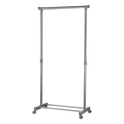 Premier Housewares Clothes Hanging Rail with Wheels Clothing Rack Clothes Rails Clothing Rails C