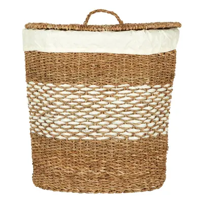 Premier Housewares Oval Seagrass Basket with Lid