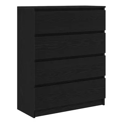 vidaXL Sideboard Black Oak 80x35x99 cm Engineered Wood storage cabinet