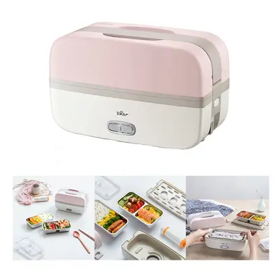 Bear 270W 0.5L Portable Electric Lunch Bento Box Insulated Food Heating Warmer Car Thermos Rice 